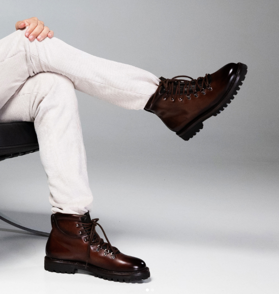 Handmade Men Dark Brown Stylish Leather Ankle Lace Up Dress Boot, Biker Boots