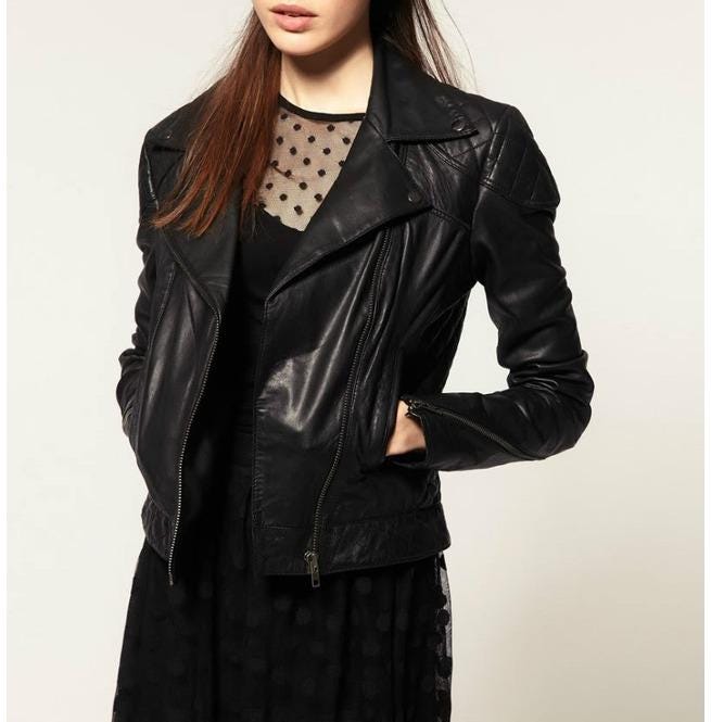 Handmade women biker jacket, biker jacket for women