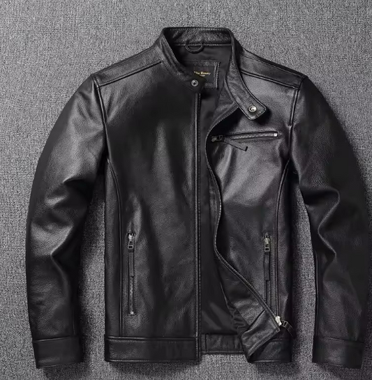 Handmade New Fashion Black Leather Dress Jacket, Fashion Jacket, Biker Jackets