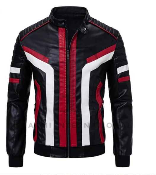 Handmade Men Multicolor Fashion Motorcycle Jacket, Fashion Jacket, Biker Jackets