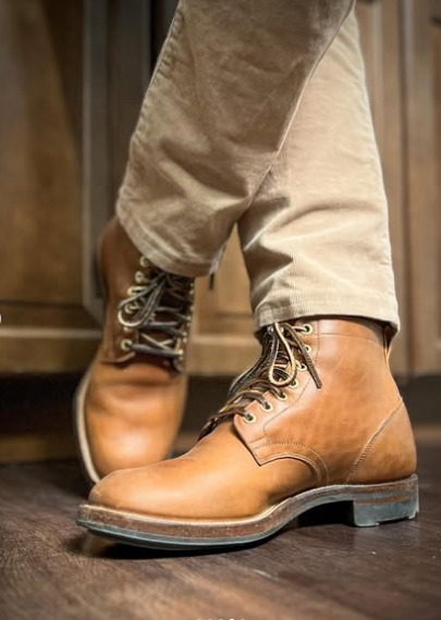 Handmade Men Ankle Lace Up Light Tan Hiking Boot, Biker Boot, Traveling Boots