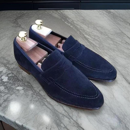 Handmade Formal Leather Red Slip On Loafer Moccasin Dress Shoes For Men, Leather Shoes,Office Shoes, Wedding Shoes For Men, Christmas Gift