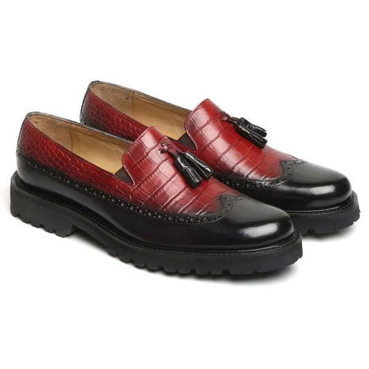 New Handmade Premium Quality black Brown Crocodile Print Leather Moccasins Dress Party Shoes For Men